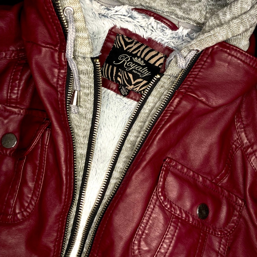 Royalty For Me Faux Leather Jacket